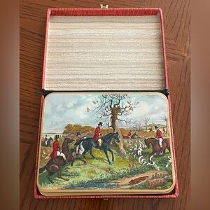 🇬🇧Equestrian Themed Decorative Box of Coasters